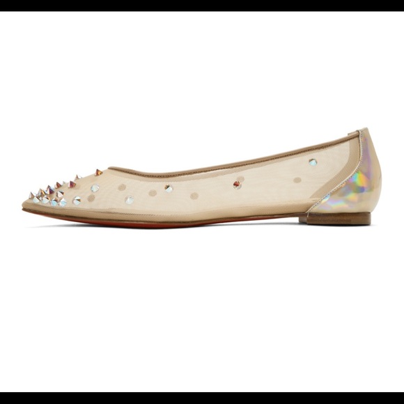 Christian Louboutin Degra mesh ballet flats - Picture 4 of 5